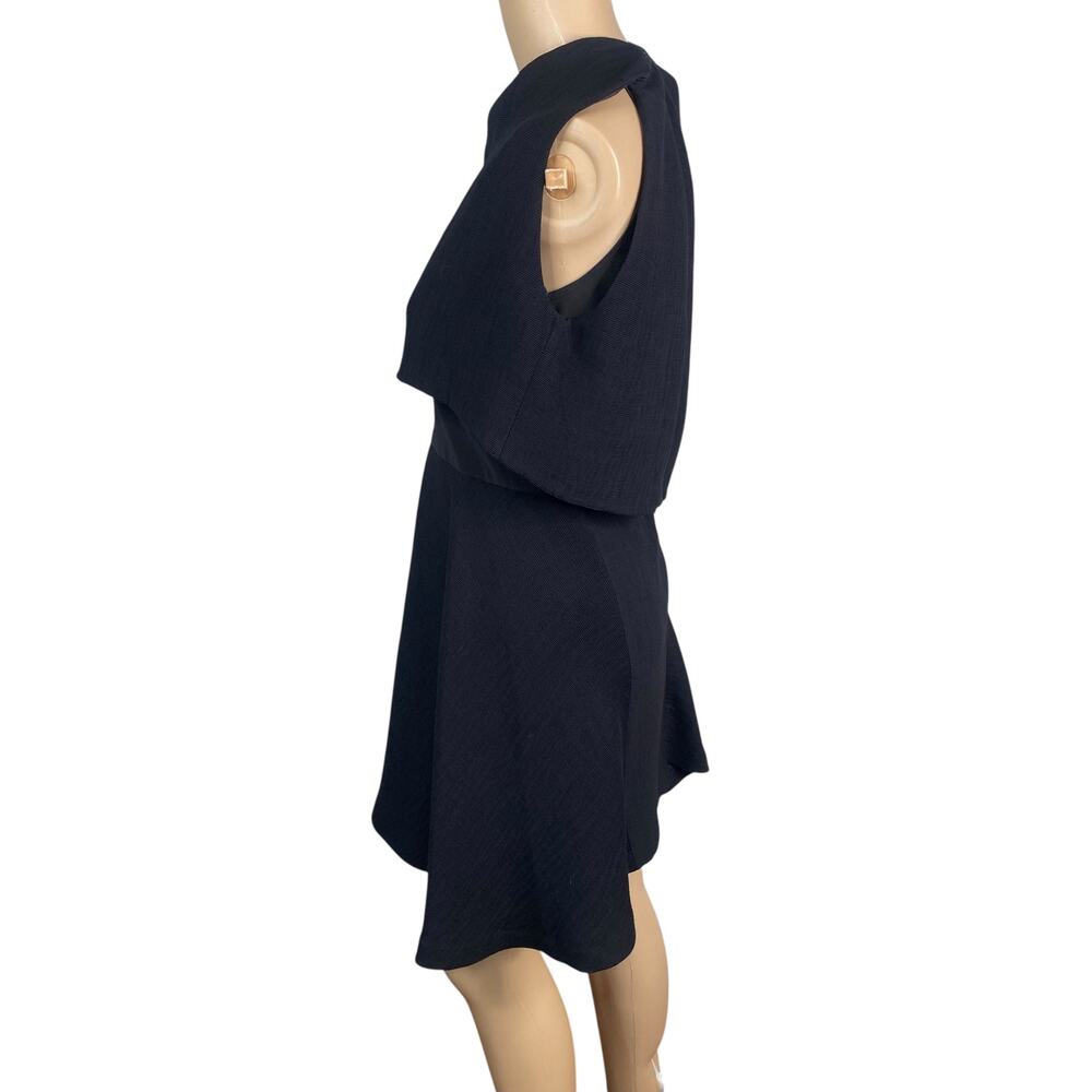 Rare Maje Multi Layered Mesh Fit & Flare Mini Dress Size S Black Whimsigoth Alt - Picture 7 of 9
